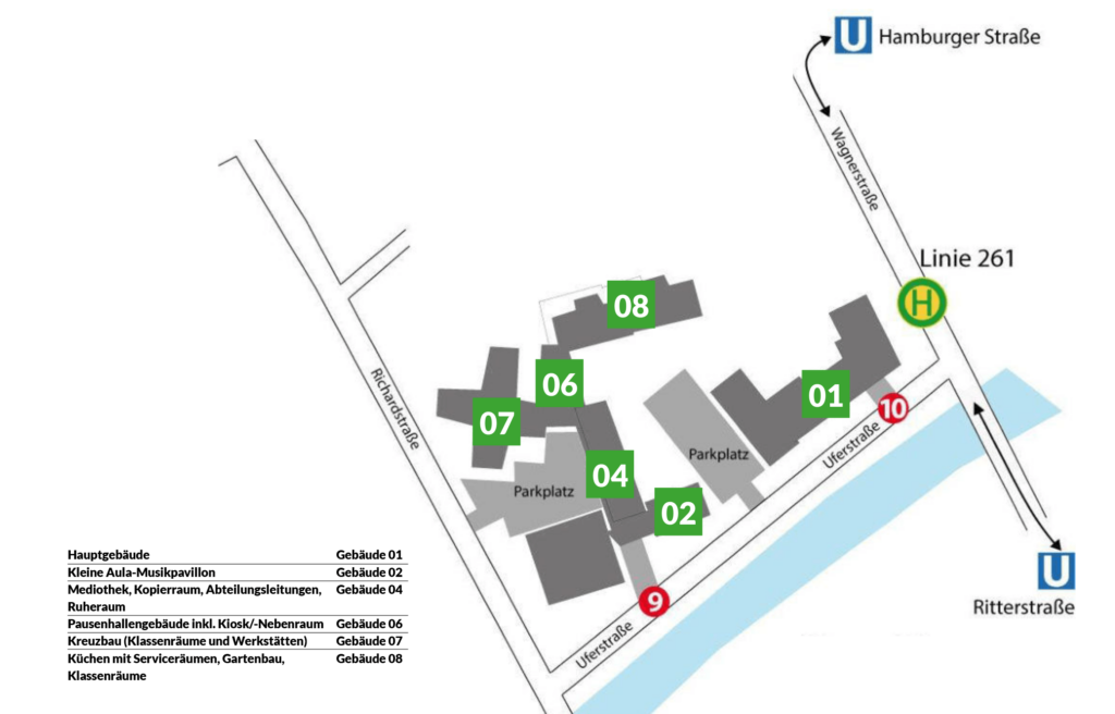 Lageplan zum Uferlos